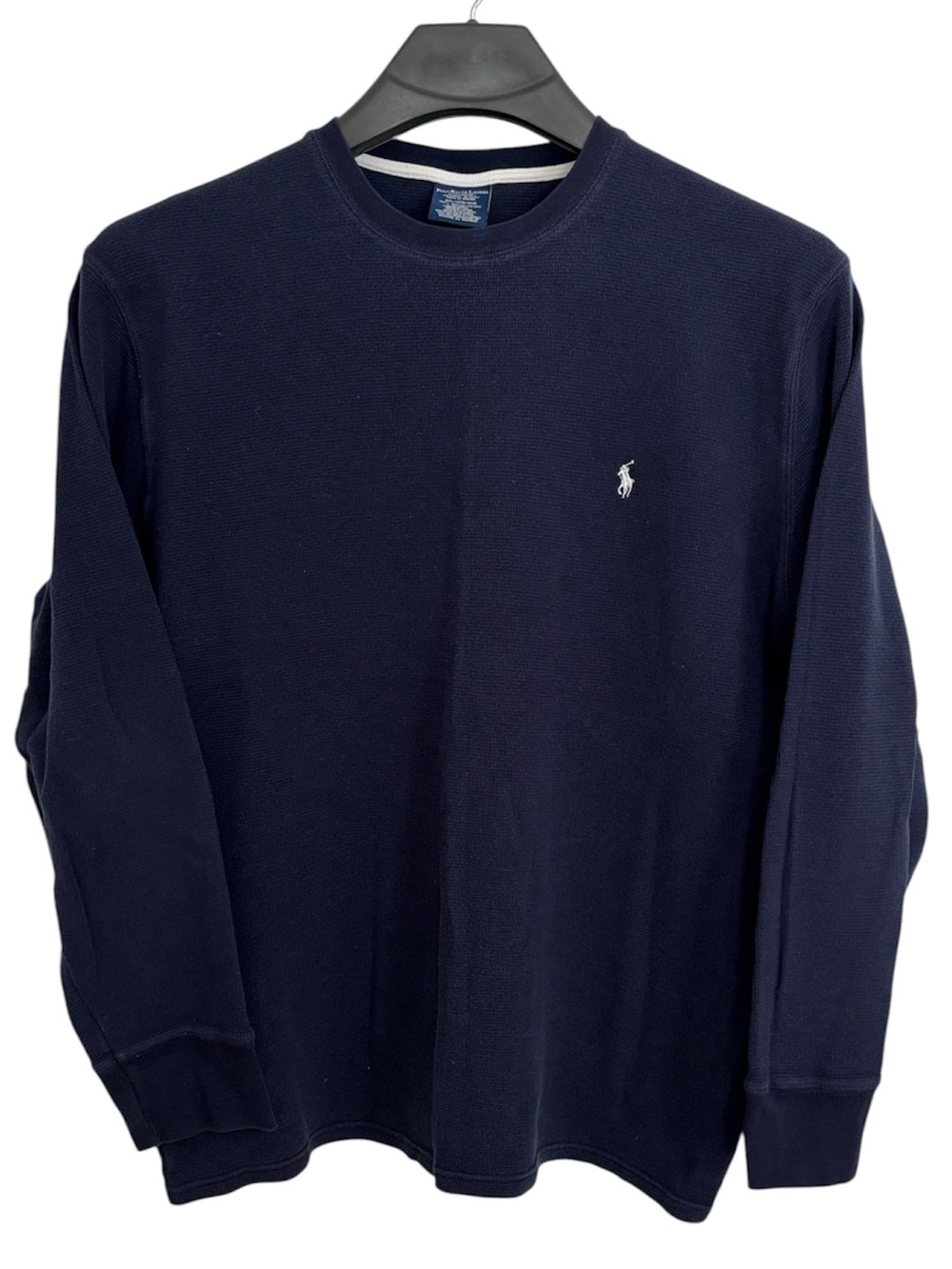 Polo Ralph Lauren Navy Blue Waffle Sleepwear Pullover with White Pony Size 2XL